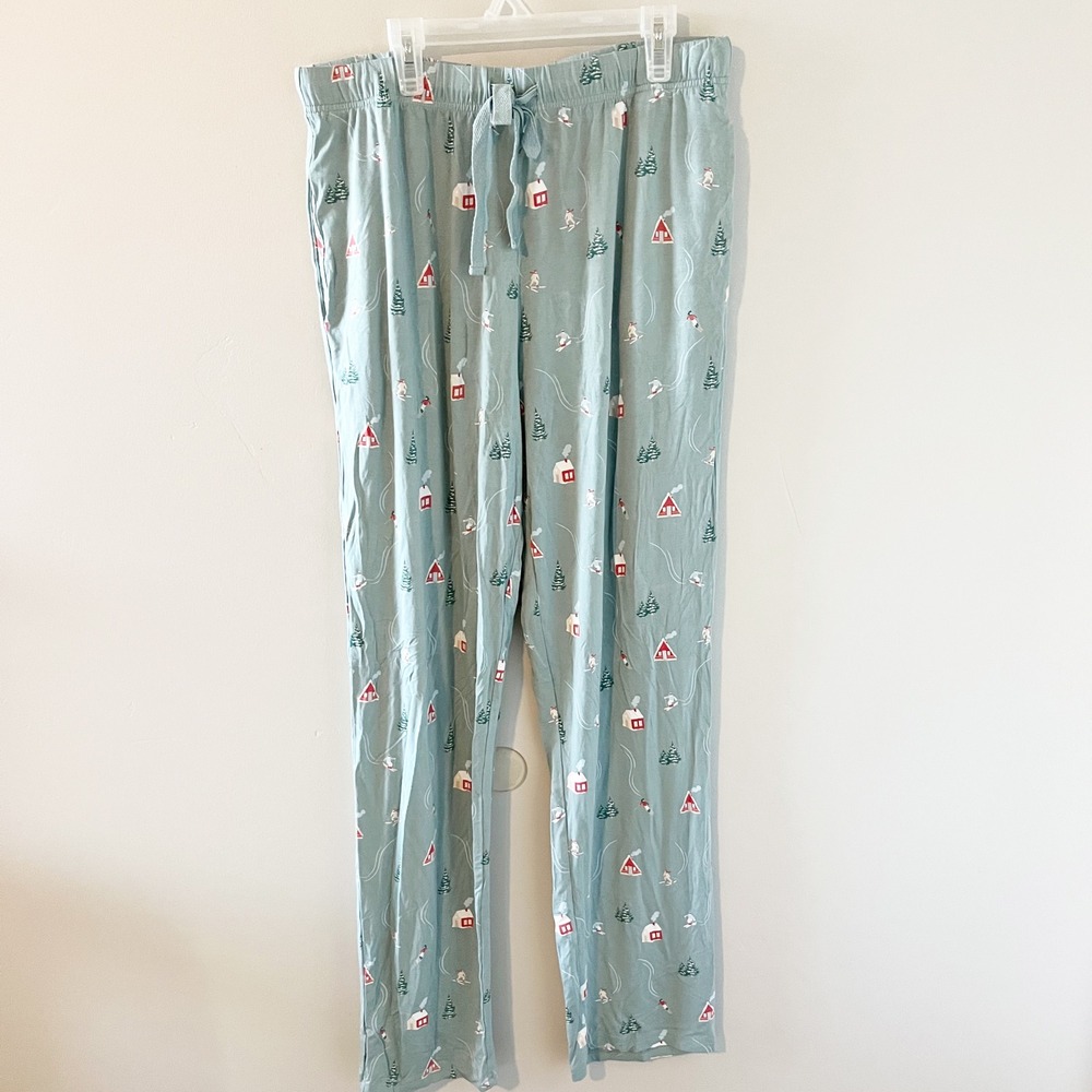 Kyte baby alpine village skier bamboo pajama pants women's medium